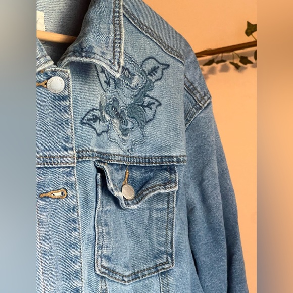 Embroidered Denim Jacket - Picture 2 of 6